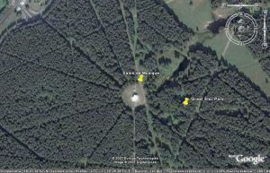 Павловск. Парк Большая Звезда. Снимок со спутника. Регулярная видовая система