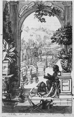 Сад Николаса Бидло в московской Немецкой слободе. 1730-е. Фронтиспис