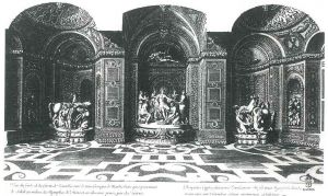 Версаль. Грот Фетиды. Внутренний вид. Гравюра Жана Лепотра. 1676