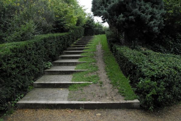 Чизик. Путь на Грот - лестница и зеленый пандус