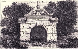 Стоу. Пещера Дидоны. Гравюра из книги Джорджа Бикема Красоты Стоу (1750)