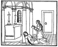 Полия дает обет безбрачия в Храме Дианы в Тревизо